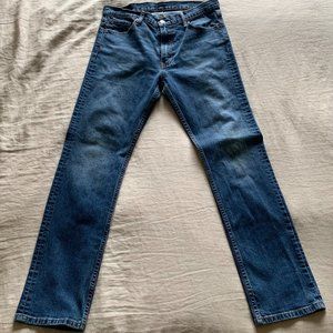 Levi's 513 Slim Straight Jeans — 33W 32L — 33x32 — Blue